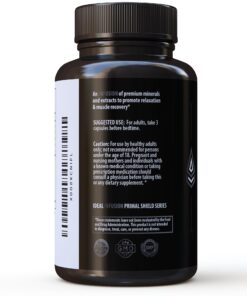 Ideal Infusion Nighttime Muscle Recovery & Cortisol Manager - Promotes Relaxation and Deep Sleep Support - Muscle Cramp Relief, Hormone Balance (Melatonin Free) Vegan 30 71Su4cTkEbL