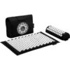 Dr Relief Acupressure Mat 28" x 17" - Shiatsu Intervention Mat & Pillow Gift Set - Quick Back & Neck Pain Relief for Men & Women, Cushion for Sciatica, Trigger Point Therapy, Stress Relief Black/White Spikes 51 71SuojzAHOL 1