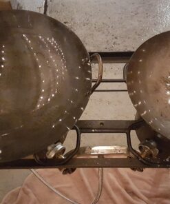 Alternative view of 16 inch Carbon Steel Hand Hammered Wok (wok ring not included)