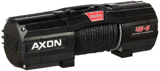 WARN 101140 AXON 45-S Powersports Winch With Spydura Synthetic Rope and HUB Wireless Receiver: 1/4" Diameter x 50' Length, 2.25 Ton (4,500 lb) Pulling Capacity No Size