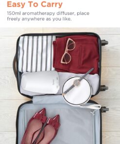 Syntus 150ML Essential Oil Diffuser Ultrasonic Aromatherapy Diffusers with Adjustable Mist Mode and Waterless Auto Shut-Off for Home Office 32 71SwhZM lKL