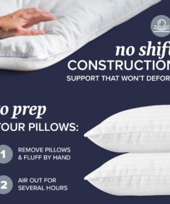 Alternative view of Beckham Hotel Collection Bed Pillows Standard / Queen Size Set of 2 - Down Alternative Bedding Gel Cooling Pillow for Back, Stomach or Side Sleepers