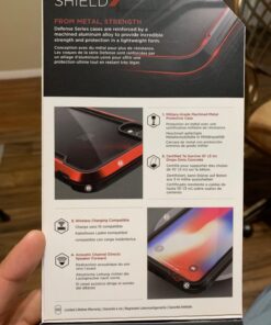Raptic Shield, Compatible with Apple iPhone XR (Formerly Defense Shield) - Military Grade Drop Tested, Anodized Aluminum, TPU, and Polycarbonate Protective Case for Apple iPhone XR, Red 61 71Sx5SLxNzL