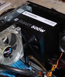 Thermaltake Smart 500W 80+ White Certified PSU, Continuous Power with 120mm Ultra Quiet Cooling Fan, ATX 12V V2.3/EPS 12V Active PFC Power Supply PS-SPD-0500NPCWUS-W 80 + White 61 71Syp8y4VNL