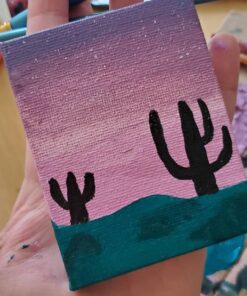 SL crafts Mini Stretched Canvas 3.5"X2.75" (1 Pack of 12 Mini Canvases) 32 71Syyg1 rkL