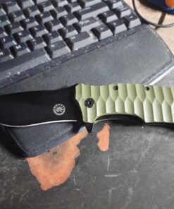 Off-Grid Knives - Rapid Fire Ranger, Camping & Hunting Knife, Cryo D2 Blade Steel with Olive Drab G10 Scales, Deep Clip, Left or Right Carry, Survival, Hiking, Fishing, Boating, Bushcraft OD Green 29 71SyyxZ3GaL
