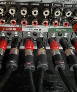 Mediabridge 12AWG Ultra Series Speaker Cable - Gold Plated Banana Tips (12 FT) - CL2 99.9% Oxygen Free - Black (SWT-12B-12B) 12 Feet 30 71SzgfE7spL