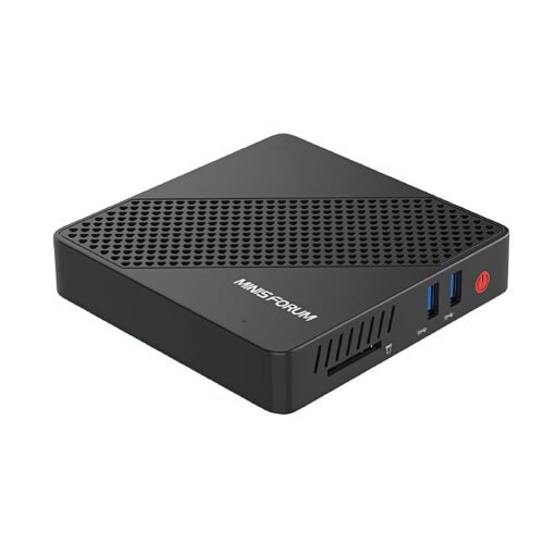 MINISFORUM N40 Mini PC Fanless Silent Desktop Computer 4GB RAM, 64GB eMMC Micro PC, Celeron N4020 up to 2.8GHz, 1000M LAN, HDMI&VGA, Support Auto Power On Mini Computer N40(4+64)