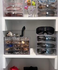 iDesign Plastic Divided 3-Drawer Vanity & Countertop Organizer – 7" x 6.5" x 6.5”, Clear 3 Drawer 46 71T0hHdNOLL