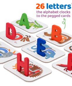 LIKEE Alphabet Number Flash Cards Wooden Letter Puzzle ABC Sight Words Match Games Counting Board Preschool Educational Montessori Toys for Toddlers Boys Girls 3+ Years (36 Cards& 37 Block) 25 71T0luv6vSL