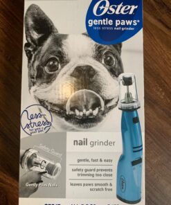 Oster Gentle Paws Less Stress Dog and Cat Nail Grinder, 2 Speed (078129-600-000) Blue 29 71T15ItMBAL