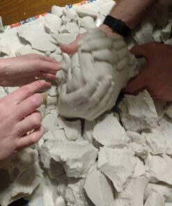 Luna Bean Huge Oversize XL Family Hand Casting Kit – Family Size Hand Molding Kit – Casts 6 Hands Comfortably Adults & Kids, Gifts for Family with Kids - Thanksgiving Gifts Family XL 53 71T1eYL7YDL