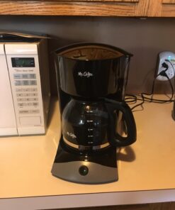 Mr. Coffee Coffee Maker with Auto Pause and Glass Carafe, 12 Cups, Black 25 71T2O oxeNL