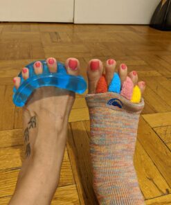 Original YogaToes - Small Sapphire Blue: Toe Stretcher & Toe Separator. Fight Bunions, Hammer Toes, Foot Pain & More! Small (Pack of 1) 41 71T2Vj9ri9L 2