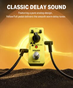 Donner Guitar Delay Pedal, Yellow Fall Analog Delay Guitar Effect Pedal Vintage Delay True Bypass Yellow Delay 19 71T2X5hoJVL