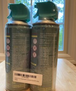 iDuster Compressed Gas Duster for Keyboard, 10 oz Disposable Compressed Air Duster, 2-Pack 20 71T2nAvsPxL