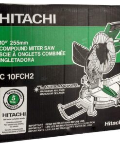 Hitachi C10FCH2 15-Amp 10-inch Single Bevel Compound Miter Saw with Laser Marker 30 71T3B5QMCL