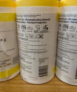 Amazon Basics Disinfecting Wipes, Lemon Scent, for Sanitizing, Cleaning & Deodorizing, 255 Count (3 Packs of 85) (Previously Solimo) 85 Count (Pack of 3) 3 Pack Lemon 35 71T3SU7afL