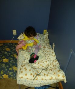 Regalo My Cot Portable Toddler Bed, Includes Fitted Sheet, Royal Blue , 48x24x9 Inch (Pack of 1) 46 71T50Fivv4L