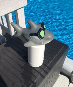 SWIMLINE HYDROTOOLS 87271 Shark Large Capacity Pool & Spa Chemical Dispenser | Compatible With Bromine & Chlorine Supports 1-3’’ Tablets | Adjustable For Customizable Flow Rate | Cost Effective Cool Shark 5 71T5fW7r4CL