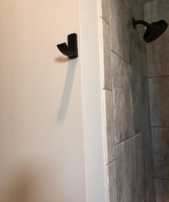 BLISSPORTE Bathroom Single Towel Wall Hook Oil Rubbed Bronze Bathrobe Coat Hanger Premium Brass Hand Towel Holder Organizer Heavy Duty Kitchen Lavatory Closet Hat Handbage Hanging Rack (2-Pack) 22 71T66mNzpDL