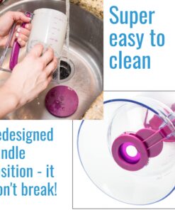 KPKitchen Pancake Batter Dispenser - Kitchen Must-Have Tool for Perfect Pancakes, Cupcake, Waffle, Muffin Mix - White Elephant Gifts - Baking Supplies for Griddle - Pancake Maker with Measuring Label 24 71T6DX1MXVL