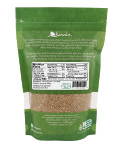 Kevala Organic Toasted Sesame Seeds 1Lb 1 Pound (Pack of 1) 9 71T7Dc3lzFL