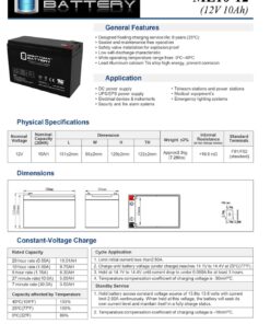 12 Volt 10 Ah Rechargeable Battery 10 71T7Irt49sL 10