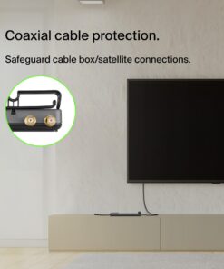 Belkin Power Strip Surge Protector - 12 AC Multiple Outlets & 8 ft Long Flat Plug Heavy Duty Extension Cord for Home, Office, Travel, Computer Desktop, Laptop & Phone Charging Brick (3,940 Joules) 12 Outlet Strip + Cable & Phone protection 32 71T7NNg2eAL