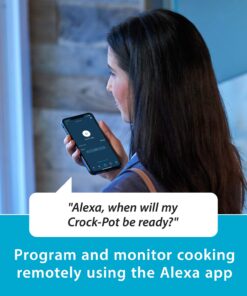 Crock-Pot 6 Quart Programmable Slow Cooker and Food Warmer Works with Alexa, Stainless Steel (2139005) Programmable Stainless Steel 28 71T7VLiOUaL