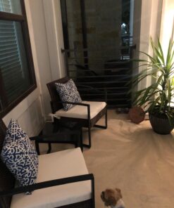 Greendale Home Fashions Outdoor Accent Pillows, Indigo, Set of 2 28 71T848tlrIL