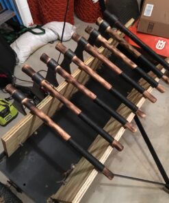 Throwing Axe - Win Your Next Viking Throwing Tomahawk Competition! 19" Hand Forged Hatchet from High Carbon Steel, NMLRA Approved, 100% Guaranteed from Defects Black Rust Protect 29 71T8B6FY7bL