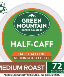 Alternative view of Green Mountain Coffee Roasters Half Caff Keurig Single-Serve K-Cup pods, Medium Roast Coffee, 72 Count 12 Count (Pack of 6)