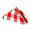 LinenTablecloth 15-Inch Polyester Napkins (1-Dozen) Red & White Checker 55 71T8acSPL