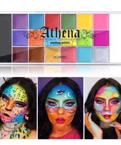 Alternative view of UCANBE Athena Face Body Paint Oil Palette, Professional Flash Non Toxic Safe Tattoo Halloween FX Party Artist Fancy Makeup Painting Kit For Kids and Adult