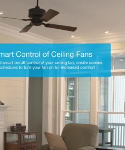 Lutron Caseta Smart Lighting Switch for All Bulb Types or Fans | Neutral Wire Required | PD-6ANS-WH | White 1 Pack Smart Switch 32 71T98VHOoEL