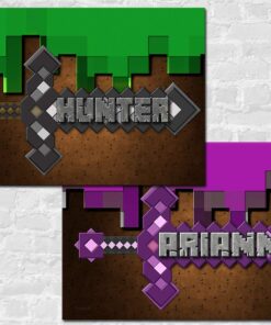 Alternative view of Hero BLOX Blocks Sword Personalized Poster (13x19) 13x19