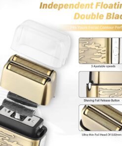 GSKY Hair Clippers for Men Professional,Beard Trimmer Kits & Sets, Cordless Mens Hair Trimmer, Electric Shavers, Haircutting Machine with LED Display, for Barber,for Gifts 740bronze 18 71T9rWkp4jL