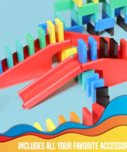Bulk Dominoes Pro-Domino Kit | Dominoes Set, STEM STEAM Small Toys, Family Games for Kids, Toys, Building, Toppling, Chain Reaction Sets (Starter) Starter 13 71TAbnL84US