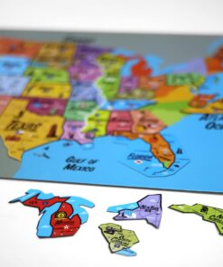 Ata-Boy Magnetic USA Map Play-n-Learn United States Puzzle Board 9 71TB8t4FZ7L