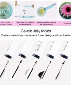 30 PCS/SET Flowers Leaves 3D Jelly Art Tools Cake Jello art Gelatin Tools pudding nozzle 15 71TBVg4sLL