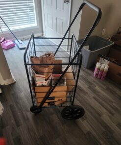 Whitmor Deluxe Utility Cart, Extra Large, Black 45 71TBcfh0ZL