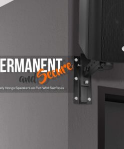 Pyle 90°-30° Angle, Tilt, Rotation Solid-Steel Pin Serves as Safety-Stop Mount Speaker Bracket Stands-Dual Universal Adjustable w/ 12.5'' Distance from Wall (PSTNDW15) 19 71TBmQ6vDAL