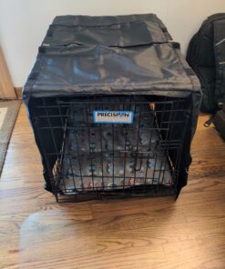 MidWest Homes for Pets Dog Crate Cover, Privacy Dog Crate Cover Fits MidWest Dog Crates, Machine Wash & Dry 24-Inch Black 34 71TBoUAvxKL