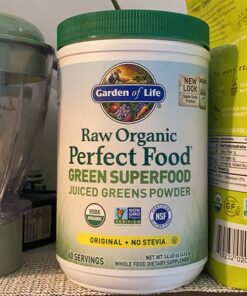 Garden of Life Super Greens Powder Smoothie & Mix, Probiotics & Digestive Enzymes for Digestive Health, Organic Superfoods Nutrition Fruit and Vegetables for Women & Men Energy, Original, 60 Servings 60 Servings (Pack of 1) 27 71TCzhEWRiL