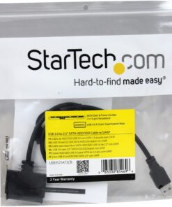 Alternative view of StarTech.com SATA to USB Cable - USB 3.0 to 2.5” SATA III Hard Drive Adapter - External Converter for SSD/HDD Data Transfer (USB3S2SAT3CB) USB 3.0 | 2.5"