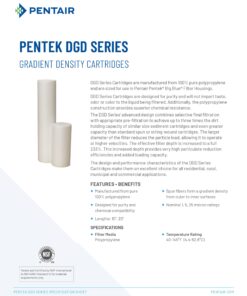 Pentair Pentek DGD-5005-20 Big Blue Water Filter, 20-Inch Whole House Sediment Filter Cartridge Replacement, Dual-Gradient Density Spun Polypropylene, 20" x 4.5", 5 Micron, Pack of 1, White 8 71TEP9aLOGL