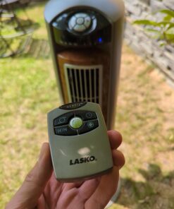 Lasko Wind Curve Portable Electric 42" Oscillating Tower Fan with Fresh Air Ionizer, Timer and Remote Control for Indoor, Bedroom and Home Office Use, Silverwood 2554 44 71TEU6DPsBL