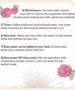 Quinn’s Rose Water - Hydrating Facial Toner Spray, Rosewater Spray Toner & Conditioner, Facial Spray Hydrating Rose Water Toner, Rose Water for Hair, Skin & Face Mist, 8 Ounce 17 71TF3i5H0L