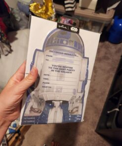 Hallmark Birthday Party Invites - Pack of 20 Star Wars R2-D2 Design 21 x 14.7 cm 13 71TFR5TxrEL